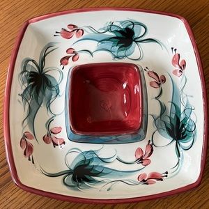 Gail Pittman chip and dip serving piece